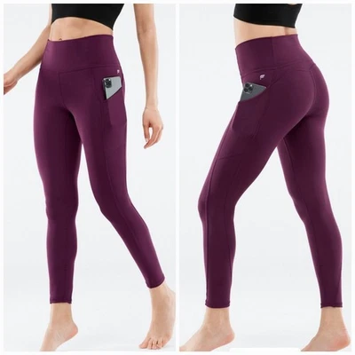 Leggings ajustados Fabletics Pureluxe Oasis cintura alta bolsillos laterales púrpura mediano Foto 1 de 4