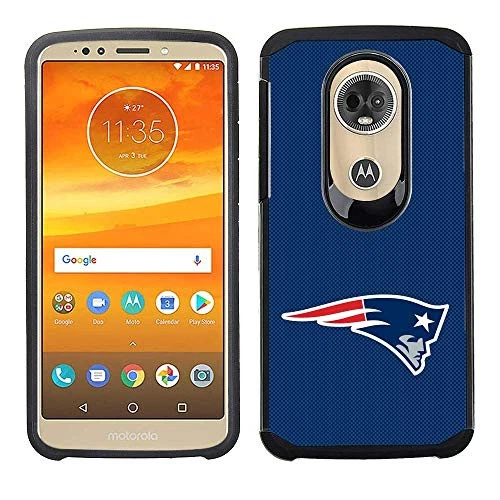 Funda texturizada PBG NFL New England Patriots para Motorola Moto E5+, E5 Supra, Foto 1 de 1