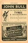 1953 Wood Auto Supplies Huddersfield John Bull Rubber Leicester Ad