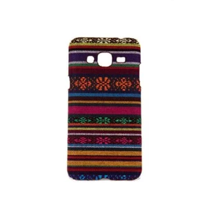 Etui na telefon z tkaniny Case do Samsung Galaxy J3 2016 Cover Case Bumper pomarańczowe - Zdjęcie 1 z 2