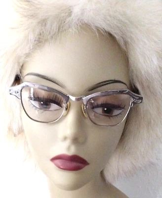 Bausch & Lomb Cat очки GF ~ штамп B & L 1/10 12K GF ~ 20-44 ~ алюминий - Изображение 1 из 4