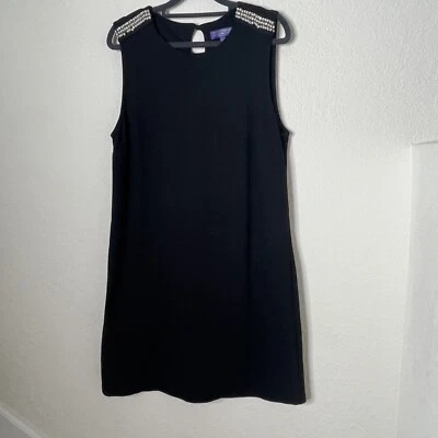 Vestido De Colección Vivienne Tam Sin Mangas Adornado Cristal Perla Talla L Negro Foto 1 de 4