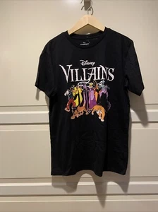 Disney VILLAINS Black TeeShirt Women's Size Large “New” - Picture 1 of 12