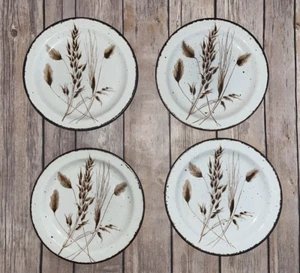 Vintage Midwinter Wild Oats Stonehenge 7" Steinzeug Lot 4 Brot Butter Teller England - Bild 1 von 17