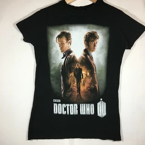 Ripple Junction T-Shirt Doctor Who BBC Girl's Small Black "Day Of The Doctor" - Picture 1 of 6