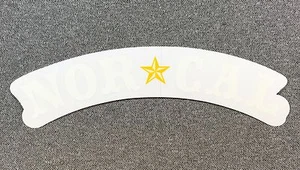 NOR CAL Nautical Sticker NORCAL 7.5in white/clear NCA1 - Photo 1/1