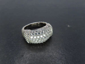 Anillo Judith Ripka de plata de ley y circonita cúbica, tamaño 7,75, 11,4 g - Imagen 1 de 8