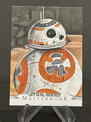 2021 Star Wars Masterwork Bb8 by Artist Rj Tomascik Sketch Card Character Droid - Image 1 of 3
