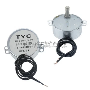 TYC-50 Motore Sincrono 5-6GIRI CW/CCW 4W Coppia 4KGF AC 220V-240V - Foto 1 di 9
