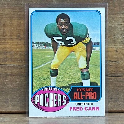 1976 Topps Vintage Football Card #360 Fred Carr Green Bay Packers - Image 1 of 2