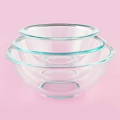 Mixing Bowls Bakeware Baking (3-Piece Set) 946mL, 1.4L and 2.3L Muffin Kids Cook - image 1 of 4