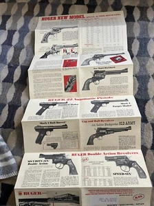 VTG 1973 "STURM RUGER & Co" Firearms CATALOG Fold Out BROCHURE Revolvers Rifles - Picture 1 of 11