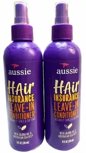 2 aussie hair insurance leave in conditioner 8oz ea spray scuffed bottle - Picture 1 of 2