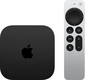 Apple TV 4K WiFi Ethernet 128GB Speicher Airplay 2022 A2843 MN893FD/A Schwarz - Bild 1 von 5