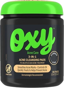 OXY Maximum Cleansing Acne Treatment Pads, 90 Ct - Picture 1 of 7