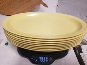 8 VTG ACE HEAVY DUTY MELAMINE PLATTER PLATES 12" RESTAURANT WARE YELLOW Diner  - Picture 1 of 21