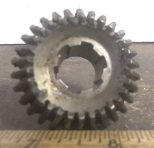 Bevel Gear with Splined Shaft Center Hole - P/N: 243686PC2 (NOS) - Picture 1 of 12
