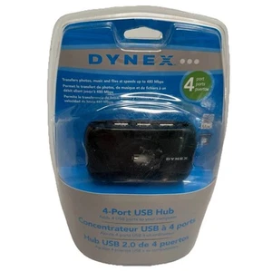 Dynex USB 2.0 4-Port Hub DX-84PORT Neu im Paket High Speed Plug & Play - Bild 1 von 18