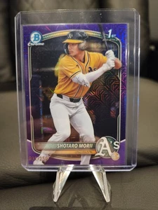 2025 Bowman Chrome Mega #BCP-170 Shotaro Morii 1st Purple Mojo Refractor /250! - Picture 1 of 2