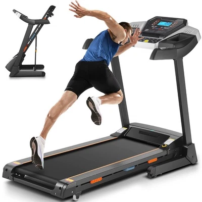 Máquina de Correr Eléctrica con Monitor de Tiempo/Velocidad/Distancia, Pantalla LCD Grande🎅 Foto 1 de 4