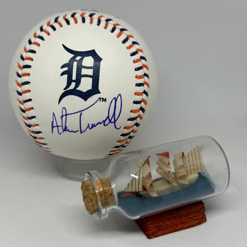 Alan Trammell signed Rawlings Tigers Team Stitch Logo Baseball JSA COA A3918 - Image 1 of 1