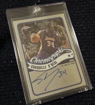 Cromógrafos automáticos Topps cromados Shaquille O'Neal 2003-04 #CA-SO Lakers Foto 1 de 2