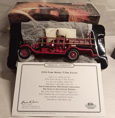 Matchbox Models Of Yesteryear YFE22-M 1916 FORD MODEL T Fire Engine,MIB Original - Image 1 of 4