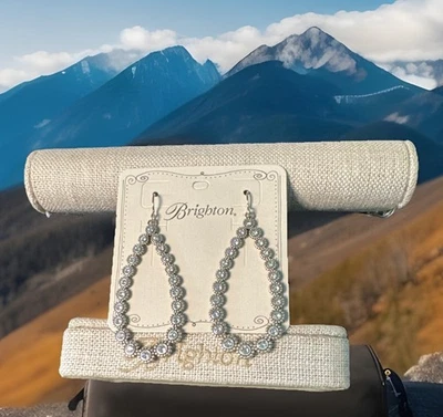 Brincos Brighton cintilantes SPLENDOR lágrima nova com etiquetas lista $82 - Imagem 1 de 3