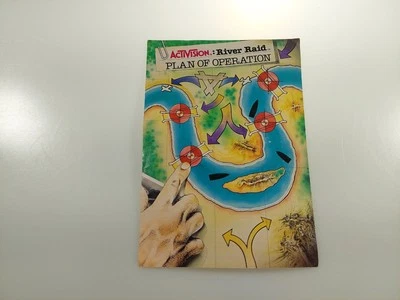River Raid Atari 2600 Manual / Map Arcade Game Vintage - Image 1 of 4
