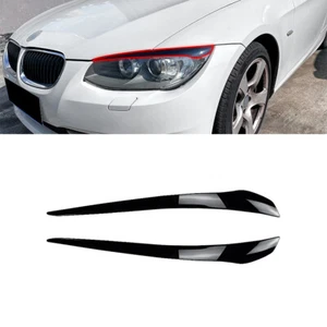 Palpebre dei fari Per BMW 3 Serie E92 E93 LCI Faro anteriore Nero Lucido - Imagen 1 de 7