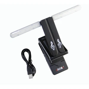 Aromat Składany stojak muzyczny Klips On LED Arm Book Czytanie USB Światło Lampa Oświetlenie - Zdjęcie 1 z 6