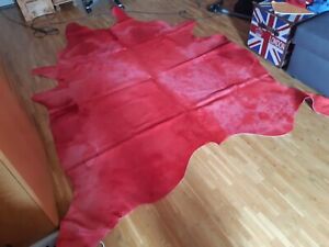 Red dyed Cowhide