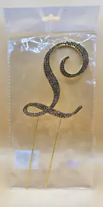 Diamantes de imitación Cristal Dorado MONOGRAMA LETRA "L" Decoración para adorno de pastel, TOTALMENTE NUEVO - Imagen 1 de 9