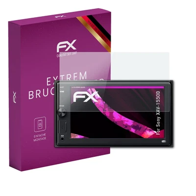 atFoliX Glasfolie für Sony XAV-1550D Displayfolie 9H Schutzpanzer - Bild 1 von 4