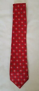 Mens 59 inches Multicolor Bullington Hand Sewn All Silk Necktie preowned - Picture 1 of 3
