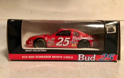 1995 REVELL BUD 25 BUDWEISER #25 KEN SCHRADER 1:24 DIECAST CAR MONTE CARLO - Image 1 of 3