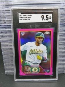 2023 Topps Chrome Esteury Ruiz Pink Refractor Rookie RC #99 SGC 9.5 Athletics