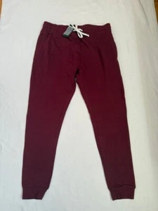 Nuevo con etiquetas ProGo EE. UU. Para Hombres Borgoña Pantalones de chándal Polar Cintura elástica Pantalones XL - Imagen 1 de 7
