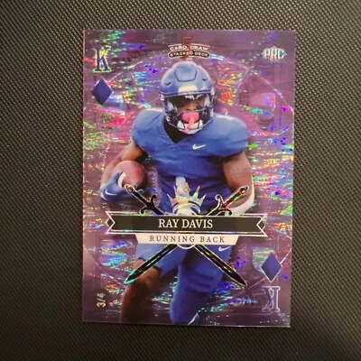 Ray Davis 2023 Wild Card 5 Card Draw Jack Of Diamonds 3/4 Purple King Of Dimonds - Image 1 of 4