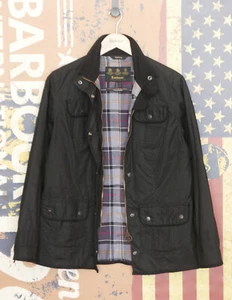 199 £ Barbour Utility elegante schwarze Damen-Wachsjacke Größe UK 14 US 10 EU 40 - Bild 1 von 7
