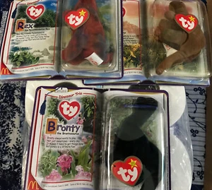 mcdonalds beanie babies dinosaur trio - Picture 1 of 5