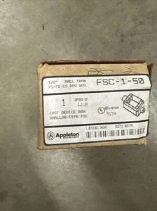 Appleton FSC-1-50 Cast Device Box 1/2" 1 Gang Type FSC NEW OLD STOCK - Picture 1 of 3