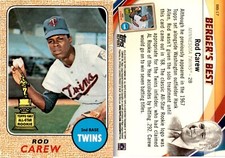 2016 Topps Berger's Best ROD CAREW Baseball Card BB-17 Minnesota Twins