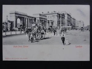 London HYDE PARK CORNER Animated Street Scene 1902 UB by Watkins & Me Combie Ltd - Picture 1 of 2