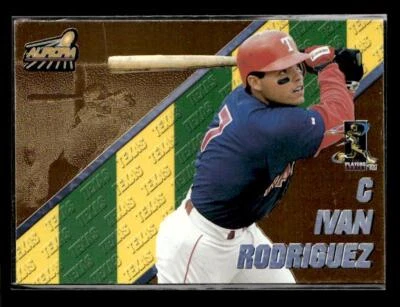 1998 Pacific Aurora #7 Ivan Rodriguez Pennant Fever Texas Rangers - Image 1 of 2