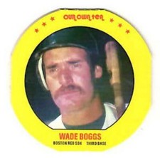 WADE BOGGS Red Sox ~ 1987 Our Own Tea Disc ~ FREE SHIPPING