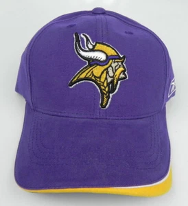 SOMBRERO GORRA DE JUEGO FINAL DE 2 TONOS MINNESOTA VIKINGS NFL REEBOK VINTAGE RETRO ¡NUEVO CON ETIQUETAS! - Imagen 1 de 5