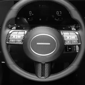 Cubierta de cuadro de volante de fibra de carbono para Hyundai Sonata 2024 2025 2026 - Imagen 1 de 7