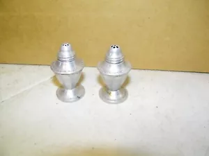 Vintage Mid-century aluminum salt & pepper shakers - Picture 1 of 4