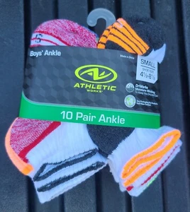 boys kids socks small white low cut ankle asorted colors 20 pairs - Picture 1 of 1
